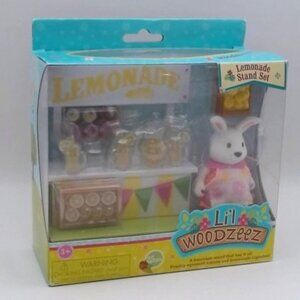Li'l Woodzeez Lemonade Stand Playset 25 pcs Animal Figurine Accessories Set*bnib